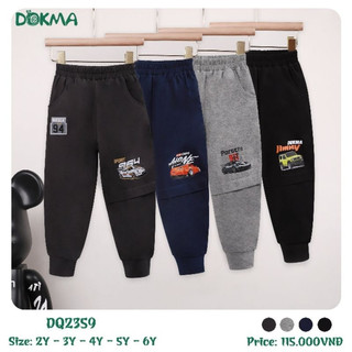 2-6y quần dài bo ống bé trai dokma dq2359