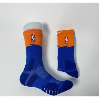 Tất vớ bóng rổ cổ cao nam nữ NBA phối màu xanh cam cực đẹp