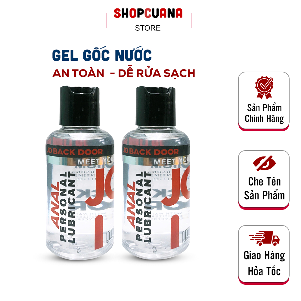 Gel Bôi Trơn Cửa Sau Jo Back Door - Gel Bôi Trơn Tăng Khoái Cảm, Giảm Khô Hạn Cho Cuộc Yêu Mượt Mà. Chai 120ml