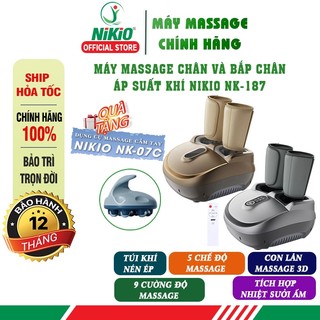 Máy massage chân và bắp chân áp suất khí Nikio NK-187 - 2in1