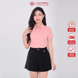 Áo thun Polo nữ SANDBOX cao cấp cổ bẻ cộc tay thoáng mát, co giãn thoải mái, trẻ trung APC24007