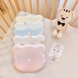 Gối lõm cho bé, gối lõm cao su non chống lõm đầu hình tai gấu xinh xắn