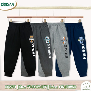7-10Y Quần dài bo ống bé trai Dokma DQ2361