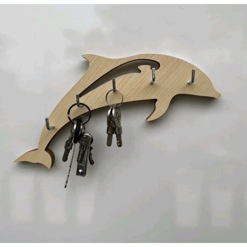 Bảng gỗ treo chìa khoá dán tường