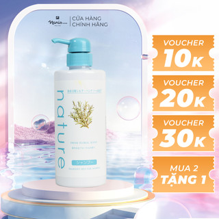 Dầu gội thảo dược giảm khô xơ, gãy rụng Naris Nature 500ml