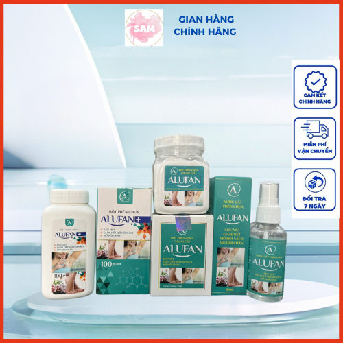  Bột phèn chua chưng cất Alufan  phèn phi  nguyên chất  khử mùi hôi nách hôi chân hiệu quả 150gr 