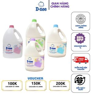 Nước giặt xả d-nee 3000 ml/chai. -nước giặt thái cho bé