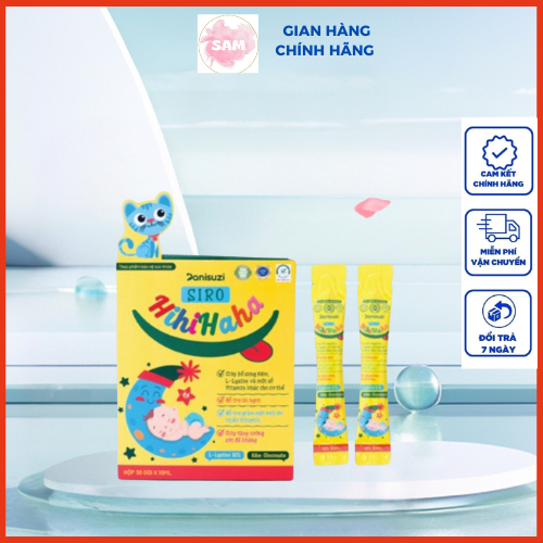 Siro ăn ngon Hihihaha Huyền Phi giúp bé tăng sức đề kháng ăn ngon tăng cân cao lớn hộp 30 Gói