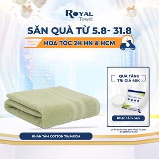 Khăn tắm lớn 70x140cm ROYAL TOWEL 100% cotton siêu dày, thấm hút tốt, không đổ lông, không ra màu dùng cho spa khách sạn