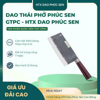 Dao Thái Phở Phúc Sen Siêu Sắc Rèn Thủ Công Thép Nhíp Ô Tô GTPC - HTX DAO PHÚC SEN