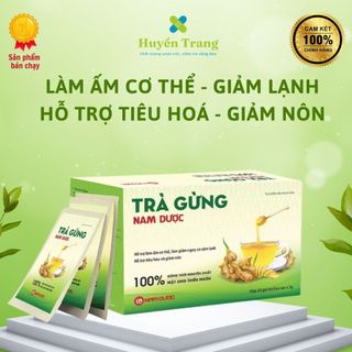 Trà gừng Nam Dược - Giảm nguy cơ cảm lạnh, giảm đầy bụng( Hộp 20 gói)