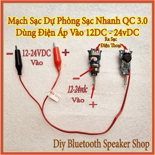 Mạch sạc nhanh qc3.0 vào 6-30v 24w chế sạc dự phòng xe máy