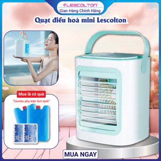 Quạt mini phun sương, điều hòa để bàn tích điện 5 chế độ chế độ phù hợp nhân viên văn phòng ,trẻ nhỏ