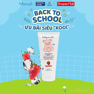 Kem đánh răng cho bé Babycoccole trẻ em nuốt được hương dâu 75ml