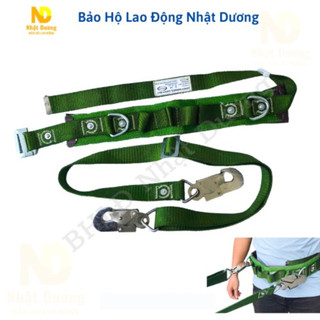 Dây đai an toàn thợ điện 2 móc thép D02 chịu lực tốt, dây an toàn leo trụ điện, leo núi