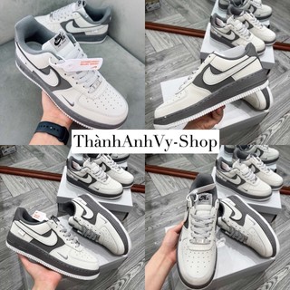 Giày thể thao sneaker AF1 xám new 2024, giày thể thao nam nữ AF1 xám tro bản cao cấp fulbox ThanhAnhVy-Shop