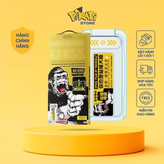 Kính cường lực iPhone khung tự dán KK: chính hãng, tự lấy bụi, chống bụi loa thoại,chống nhìn trộm