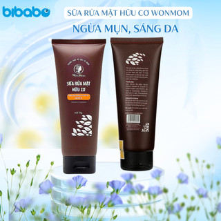 Sữa Rửa Mặt Hữu Cơ Ngăn Ngừa Mụn, Sáng Da Wonmom 70g