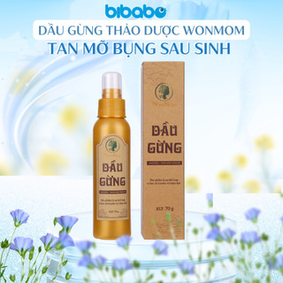 Dầu gừng thảo dược massage tan mỡ bụng sau sinh wonmom 70g
