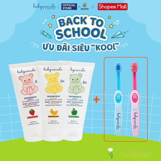 Combo Kem Đánh Răng và Bàn Chải Đánh Răng cho Bé Babycoccole