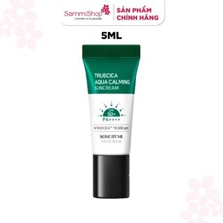 01 QT Some By Mi Kem chống nắng Truecica Aqua Calming Suncream 5ml