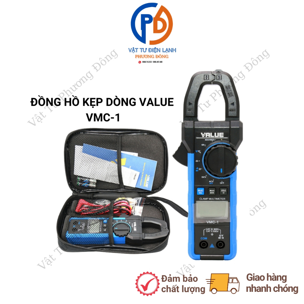 Đồng hồ kẹp dòng - Ampe kìm cao cấp VALUE VMC-1 hàng chính hãng