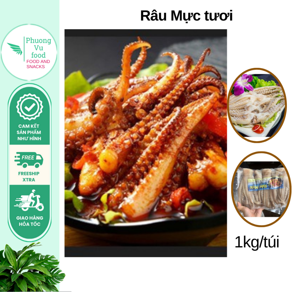 Râu mực tươi ngon 500g ( chỉ giao Hà Nội, hoả tốc)