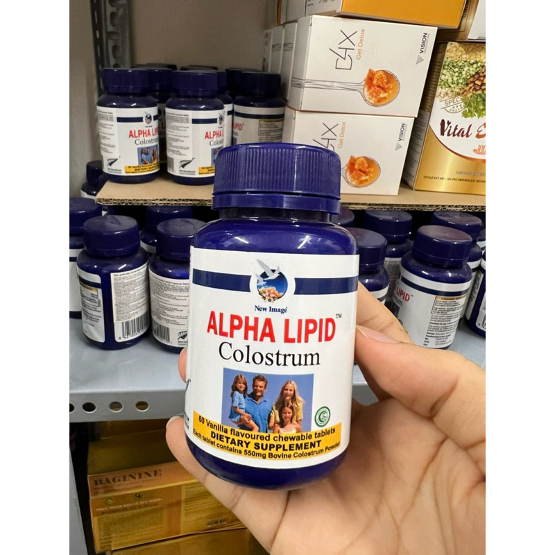 Viên uống Colostrum Alpha Lipid sữa non chính hãng- 60 viên giúp tăng cường kháng thể và nâng cao hệ miễn dịch.
