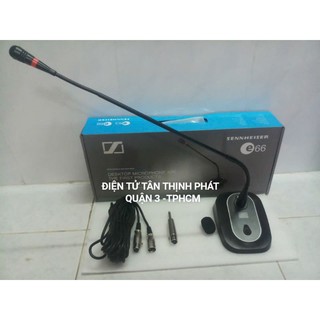 Micro hội nghị có dây Sennheiser E66 dây dài 8 mét, Mic đàm tọa họp trực tuyến sử dụng cho phòng họp hội trường
