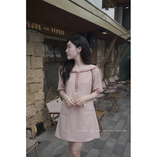 Váy Hồng cổ thuỷ thủ xinh C'est lavie