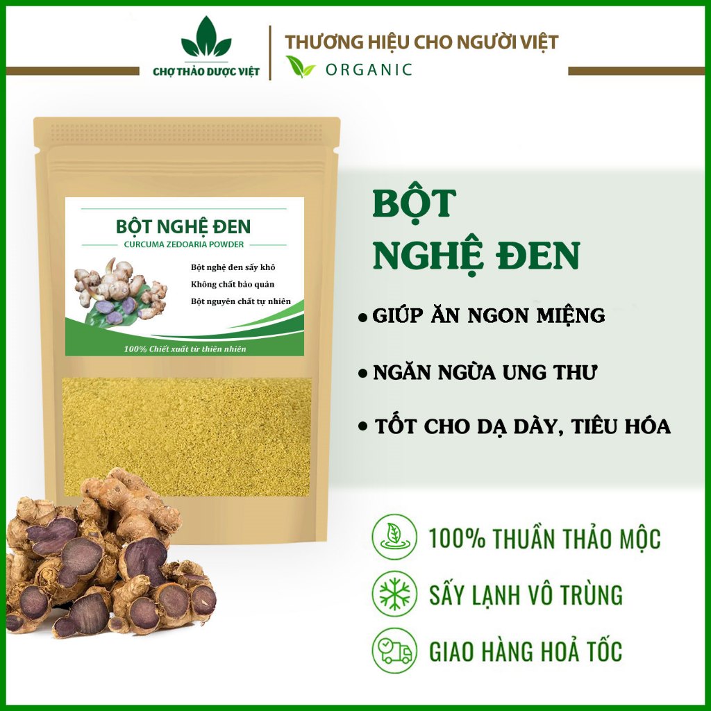 Bột nghệ đen nguyên chất 100g