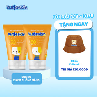 Combo 2 kem chống nắng cho bé kutieskin 30g - cnk01-2