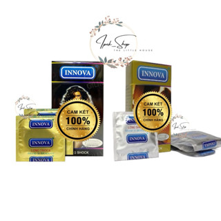 Bao cao su Innova Long Shock gân, gai, kéo dài thời gian - Hộp 12 Pcs - Ipek_Shop