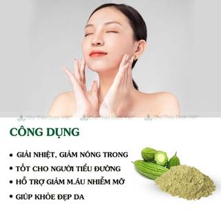 Bột khổ qua 500g, bột mướp đắng nguyên chất, thơm, mịn, giảm mụn, mờ thâm, dưỡng da, ngừa tiểu đường