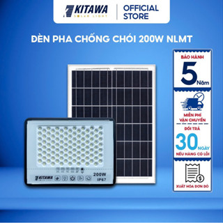 [200W] ĐÈN PHA NĂNG LƯỢNG MẶT TRỜI TỔ ONG CHỐNG LOÁ  200W KITAWA DP5200