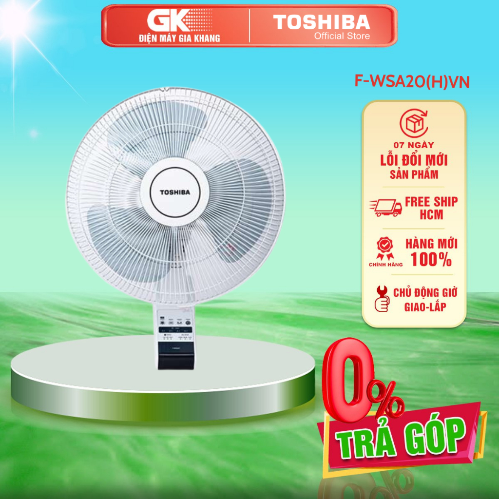 F-WSA20(H)VN - Quạt Treo Tường Toshiba 3 Cánh F-WSA20(H)VN 55W [Toàn Quốc]