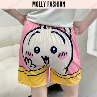 Quần đùi nam hoạt hình CHIIKKAWA quần short nữ Bigsize ống rộng mặc nhà đi biển Molly Fashion