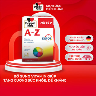 Viên uống vitamin tổng hợp Doppelherz A-Z Depot hỗ trợ tăng cường sức khỏe và đề kháng (Hộp 30 viên)