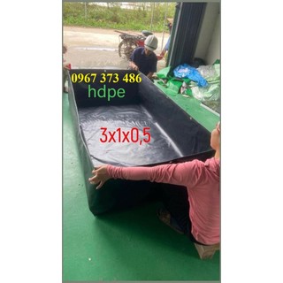 Bể bạt, bể bạc hdpe kích thước 1x1x0.5 - 2x1x0.5 - 3x1x0.5