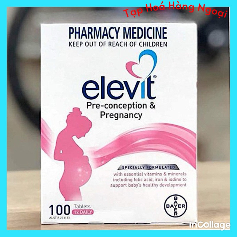 Vitamin Elevit bầu Úc hộp 100 viên