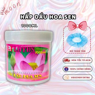 Kem Hấp Dầu Tóc HOA SEN 1000ML, Dầu Xả Ủ Dưỡng Tóc Nhuộm, Hair Mask Keratin Lotus Phục Hồi Tóc Nhuộm