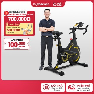 Xe đạp tập KINGSPORT BK-5804 kháng lực từ tính, tích hợp đồng hồ đo lường chỉ số
