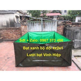 Bể bạt bộ đội 3x2x1 4x2x1 5x2x1 6x2x1, bể bạt, bể bạc nuôi ốc, ếch, lươn, cá