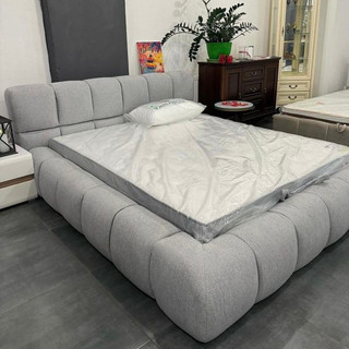 Giường ngủ bánh mì cao cấp Dino - Bọc nhung hiện đại, sang trọng - Nội thất phòng ngủ đẳng cấp