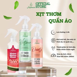 Xịt thơm quần áo thơm mát ngày dài JULYHOUSE dung tích 20ml/280ml