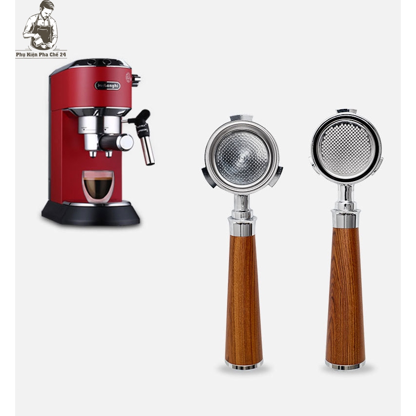 Tay Pha Cà Phê Không Đáy 51MM - Portafilter double 51MM - DELONGHI / Smeg