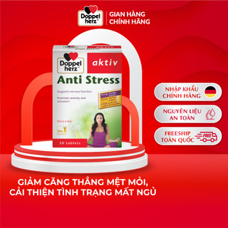 Viên uống giảm stress Doppelherz Anti Stress hỗ trợ ngủ ngon, giảm căng thẳng, mệt mỏi (Hộp 30 viên)