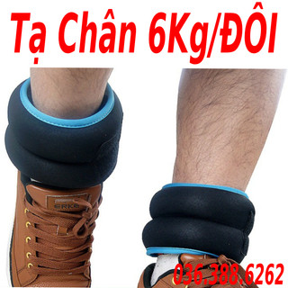 Tạ chì đeo chân 6 kg/đôi = 3kg/bên bằng cát sắt siêu êm, tạ chân hỗ trợ tăng chiều cao, tăng cơ, giảm mỡ, tăng thể lực