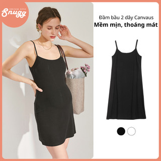 Đầm bầu 2 dây Canvaus chất liệu Nano Modal mềm mịn, thoáng mát - best choice Hè Thu Snugg - SNU2114