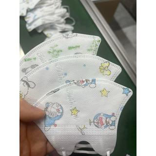 10 chiếc khẩu trang 5d trẻ em